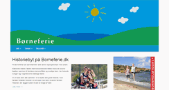 Desktop Screenshot of borneferie.dk