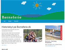Tablet Screenshot of borneferie.dk